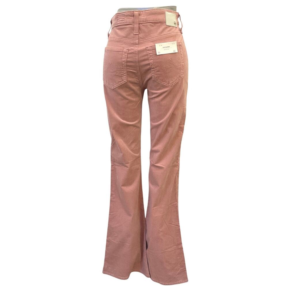 NWT Adriano Goldschmied The Quinn High Rise Flare Pants Women's Size 25 Pink - Picture 2 of 4